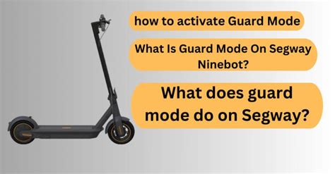 View the manual for the Segway <b>Ninebot</b> Gokart here, for free. . What is ninebot guard mode